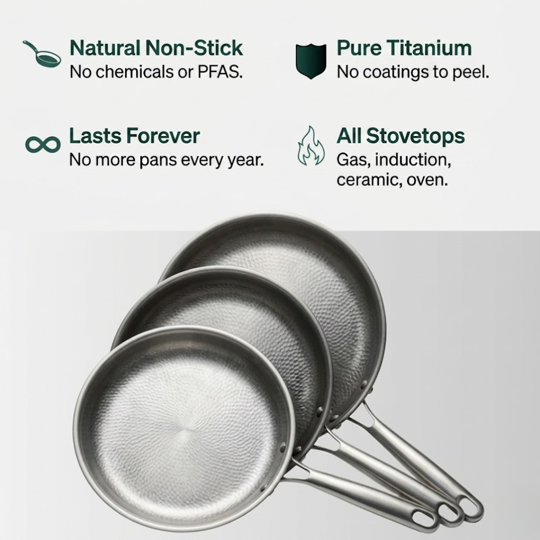 Pure Titanium Frying Pan